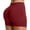 j23-Red, variant on LIIPEE Womens Shorts Athleisure Solid Color Mid Seamless Waistband Pull-On Bike Ladies Casual Summer Tight Breathable Soft Fashion Daily Comfortable -Lifting Yoga Shorts,L