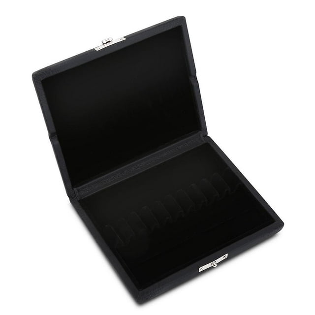 Spptty Wooden + PU Leather Cover Reed Case Holder Storage Box for 10/12/20pcs Oboe Reeds, Oboe Reed Case,Reed Box