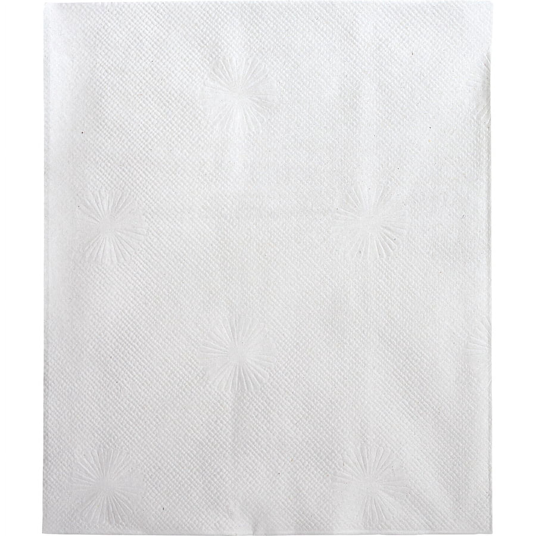 Genuine Joe Solutions Embossed Lunch Napkins -13 inch X 11.25 inch, White