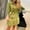 Yellow, variant on Zorckvet Dresses for Women Lapel Lace Long Sleeve Summer Solid Color Fashion Mini Womens Dress Plus Size