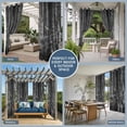 thumbnail image 5 of Summer Black Outdoor Curtains for Patio, Forest Pine Trees Waterproof Outside Curtains Privacy Blackout Curtain for Porch Pergola Cabana, 2 Panel 54W x 95L Inch, 5 of 9