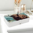 thumbnail image 6 of Yak Elegant Jewelry Box Organizer with Removable Compartment and Earring Holder - Portable PU Leather Storage Case, 6 of 6