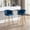 Blue, variant on 30 Inch Of 2 Bar Stools, Gray Foam Filled Seat With Velvet And Golden Leg, Footrest For Long-lasting Use Tall, Leg Base, Contemporary Vibe
