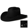 thumbnail image 2 of Sombrero Vaquero Stetson SBCRAL-7540 Buffalo 4X Fieltro Negro Talla 7 1/8, 2 of 9