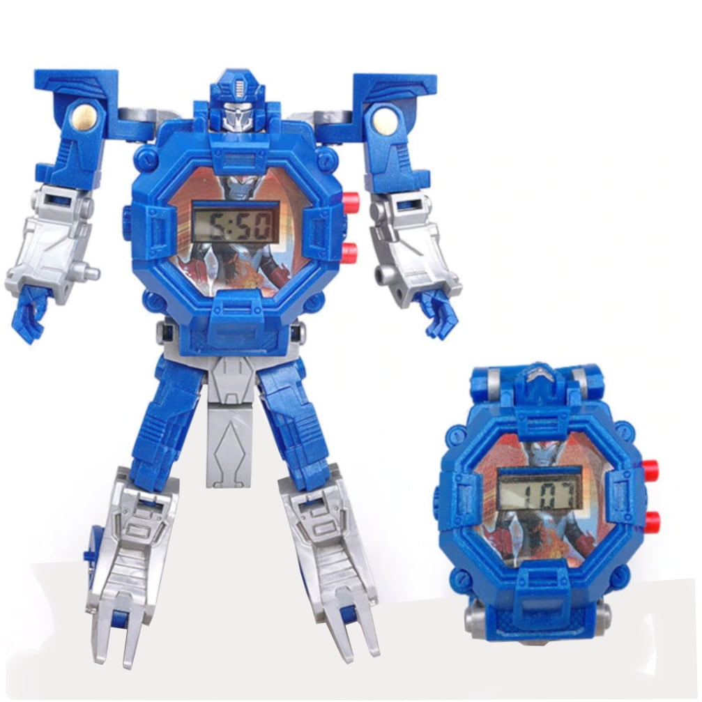 blue robot transformer