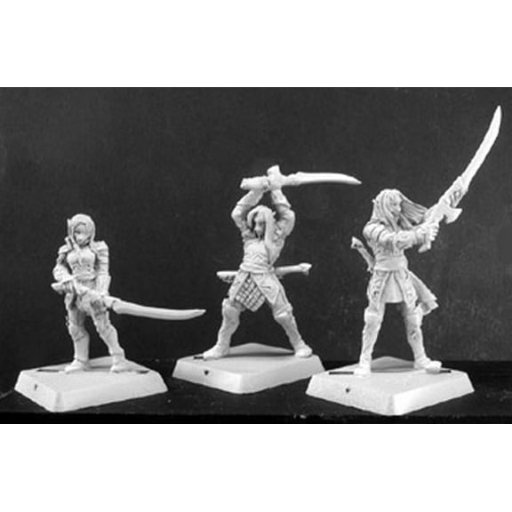 Reaper Miniatures Vale Swordsmen (9) Elven Grunt #06120 Warlord Army Unpainted