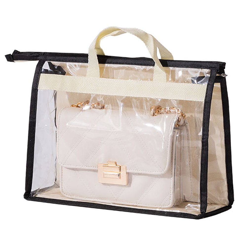 Handbag Storage Organizer Dust Cover Bag Transparent Anti-dust Purse Storage Bag for Hanging ...