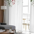 thumbnail image 4 of Rose Flower Leaves Tulle Curtains for Living Room Sheer Curtain for Bedroom Kitchen Blinds Voile Curtains, 4 of 7