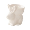 thumbnail image 2 of Conejito de cerámica para huevos, decoración de mesa, accesorio de cocina para huevos pasados ​​por agua. blanco, 2 of 9