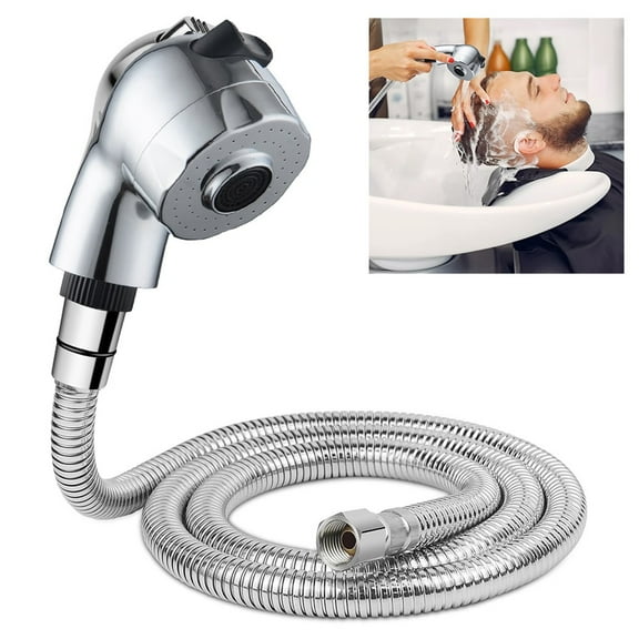 1.1m Shampoo Bowl Hose and Sprayer Head Kit G1/2 Salon Sink Hose Replacement