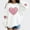 White, variant on Girls Kids Red Sequin Heart Sweatshirt - Soft Oversized Stretch Long Sleeve Glitter Top, Valentine’s Day Casual Wear for Kids Teen,Size 1-2T
