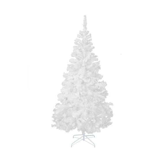 Perfect Holiday 4 ft Crystal Artificial White Christmas Tree, Hinged branches, 291 pvc tips with Metal stand