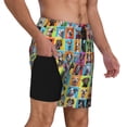 thumbnail image 3 of Haiem Cute Dogs Collage Mens Swim Trunks with Compression Liner 2 in 1 Swimming Shorts Stretch Swimwear Quick Dry,Board Shorts-X-Large, 3 of 9