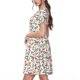 thumbnail image 2 of Balery Cute Flower Vestidos sueltos de manga corta para mujer, vestidos de verano 2025, vestidos casuales de corte A con vuelo., 2 of 6