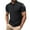 Black, variant on JTieacloth Collared T Shirt Men's Summer Lapel Short Sleeve Summer Thin Business Ice Silk Black L
