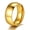 Gold, variant on Men/Women Classic Plain Ring, 2/4/6/8mm Wedding Band, Gold Plated/Stainless Steel/Black