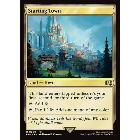 MtG Final Fantasy Rare Starting Town #289