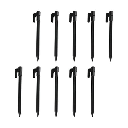 Tent Nails Camping Pegs Ground Pegs Camping Tent Fixed Pegs Ultralight Tent Pegs Tent Stakes for Lawn Landscaping Picnics Trip Garden Black