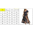 thumbnail image 4 of UHNDY Women's Print Dress, V-Neck Neck Waist, Hem Slit, Spring/Summer, 4 of 4
