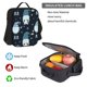 thumbnail image 5 of Disketp Gnome and Snowflakes Mochila Estampada de Gran Capacidad con Lonchera y Estuche, Set de 3 Piezas para Estudiantes, 5 of 7