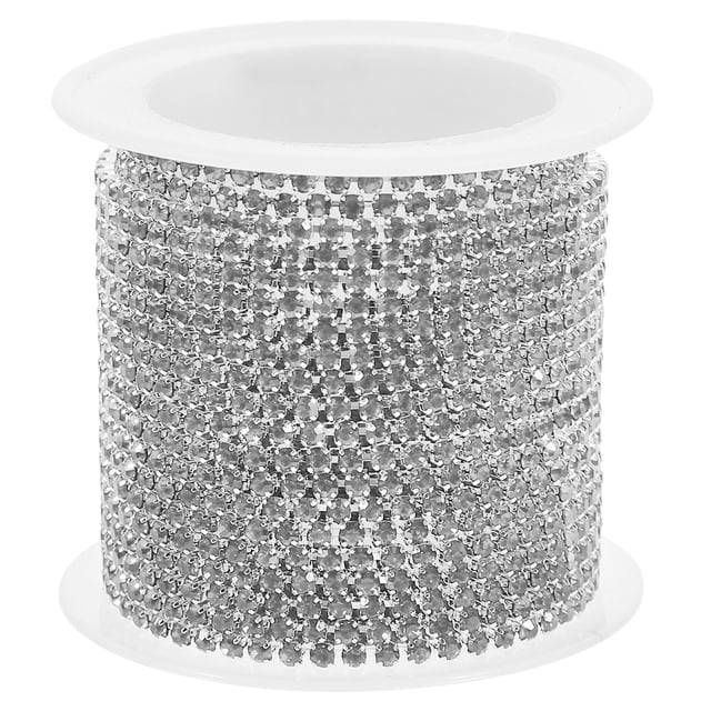 1 Roll Rhinestone Chain DIY Wedding Sash Belt Rhinestone Chain Dress Decorative Chain
