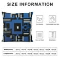 thumbnail image 5 of GOSMITH  Black Blue Geometric Decorative Cushion Pillow Covers Modern Geometric Grey Black and Red Grid Stripe Decor Irregular Home for Couch Bed, 5 of 5