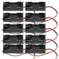 thumbnail image 2 of 10pcs 2x 3x AAA Battery Holder Battery Power Case Plastic Box with Wire Lead2x AAA, 2 of 5