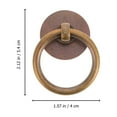 thumbnail image 4 of 2 Pcs Poignées de Tiroir en Laiton pour Armoires, 4 of 9