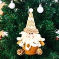 thumbnail image 4 of Adornos de muñeco de nieve de Navidad de Papá Noel, adornos colgantes de muñeco de nieve de tela de Papá Noel, adornos colgantes para árbol de Navidad, fiestas navideñas en interiores y Akmoler, 4 of 9