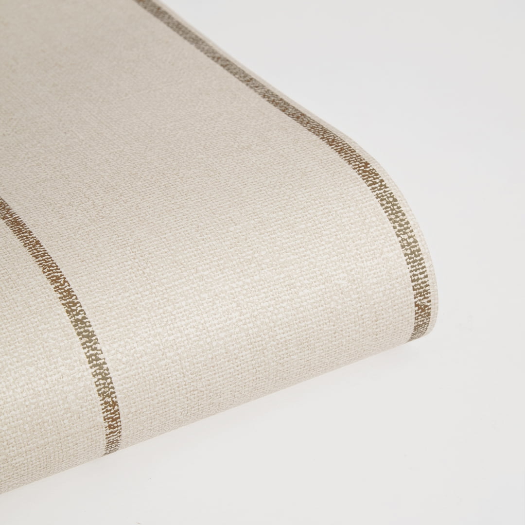 Tempaper x Pure Salt Textured Cocoa Bursa Stripe Removable Peel and Stick Wallpaper, 20.5 in X 16.5 ft