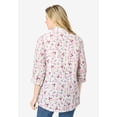 thumbnail image 2 of Woman Within Plus Size Perfect Three Quarter Sleeve Shirt, 2 of 4