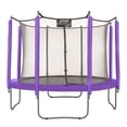 thumbnail image 2 of Trampoline Appearance Replacement Set, 8'x14' Rectangular Safety Pad with 12-pole Sleeve Protectors - Purple, 2 of 6