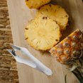thumbnail image 3 of EeaseMX Cortador de acero inoxidable, pelador de piña, pinza para quitar piñas, herramientas de cocina para el hogar (plata), 3 of 8