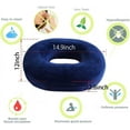 Orthopedic Ring Cushion Made from Memory Foam, Donut Cushion for Relief