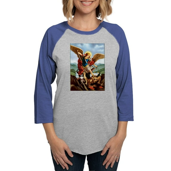 CafePress - Saint Michael The Archangel Long Sleeve T Shirt - Womens Baseball Tee