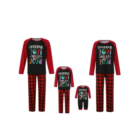 

Christmas Family Matching Pajamas Long Sleeve Pj Set Festival Party Sleepwear