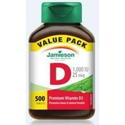 Jamieson Vitamin D 1000IU Value Pack, 500 tabs