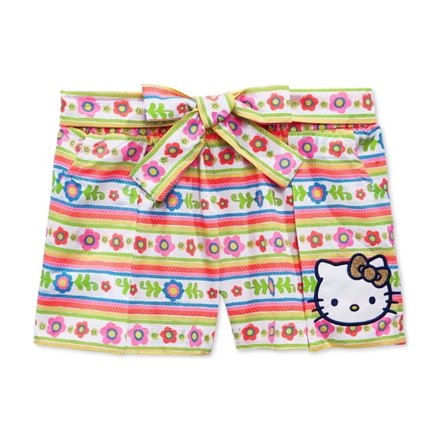 evy of California Girls Hello Kitty World Casual Walking Shorts multi 3T