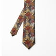 thumbnail image 2 of Men's Tie, Tropic Leaves in Earth Tones, 3.7", Dimgray and Multicolor, by Ambesonne, 2 of 4
