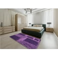 thumbnail image 5 of Ahgly Company Machine Washable Indoor Rectangle Transitional Purple Iris Purple Area Rugs, 2' x 3', 5 of 7