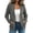 Gray, variant on Staron Women's Cardigan Knitted Ribbed Long Sleeve Casual Open Front V Neck Sweater Coat Fall Winter Outwear Jacket Black XXL