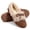 Brown, variant on Knivor Fuzzy Bow Moccasin Slippers for Women Suede Faux Fur Lined Slip On Loafer House Shoes Non Slip Sole Indoor Outdoor Winter Warm House Slippers