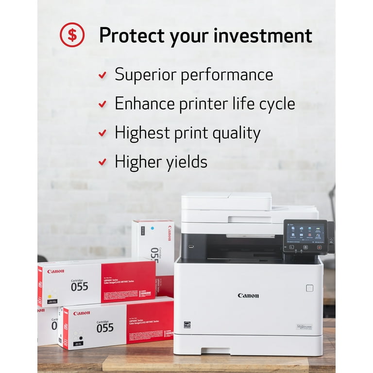 【2本】 Canon Toner Cartridge 053H yellow Canon Genuine Toner 055 Yellow Cartridge for Laser Printers