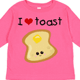 thumbnail image 4 of Inktastic I Love Toast Boys or Girls Long Sleeve Toddler T-Shirt, 4 of 5