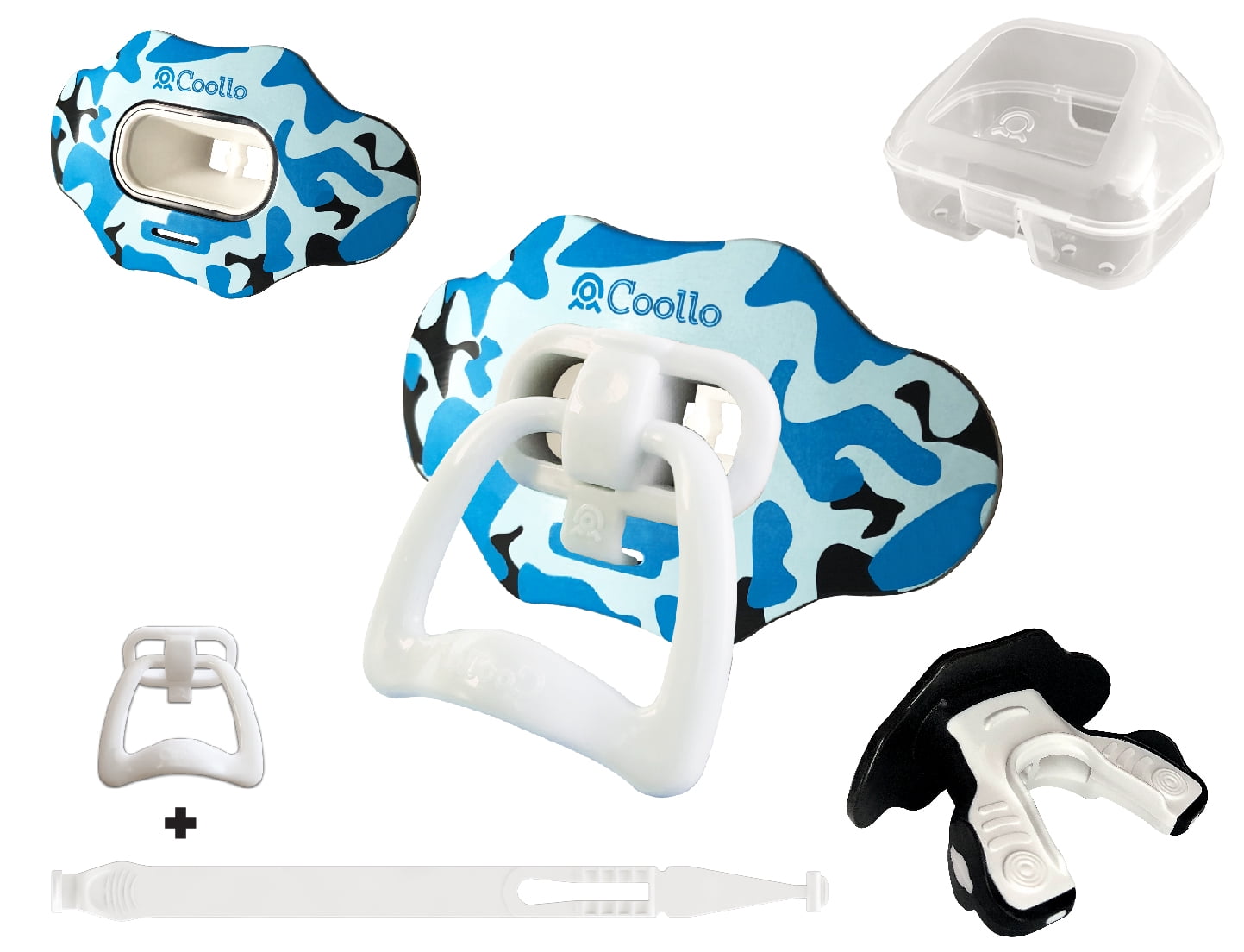 COOLLO SPORTS Football Lip Guard Mouthguard 2in1 TRANSFORMER Pacifier