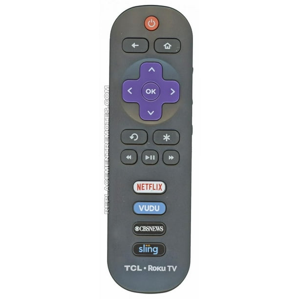 TCL RC280 CBS Roku (p/n: 06-IRPT20-GRC280) TV Remote Control ...