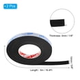 thumbnail image 2 of Uxcell 5/8"W x 1/8"T x 16.4Ft EVA Single Sided Foam Tape, Black 2Pcs, 2 of 6