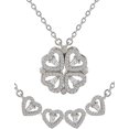 thumbnail image 1 of Sin Cuello Para Mujer- Acero Inoxidable- 2 En 1- Regalo Para Cualquier Ocasión- Se Convierte En 4 Corazones-, 1 of 3