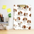 thumbnail image 2 of FORMRS Acrylic Clipboard with Low Profile Clip Standard A4 Letter Size, 12.5" x 9", Puppies Brown White Pattern, 2 of 8