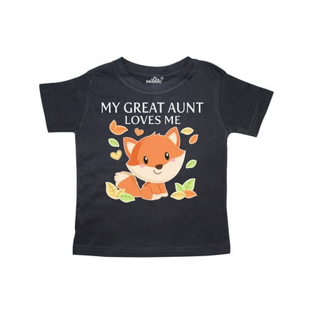 

Inktastic My Great Aunt Loves Me- little fox Gift Toddler Boy or Toddler Girl T-Shirt